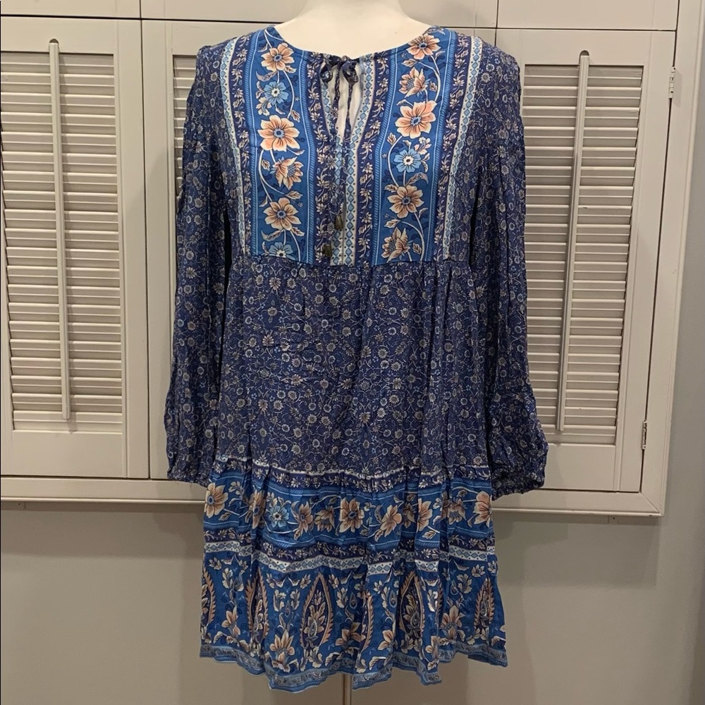 Floral Paisley Hippie Dress - Picture 4 of 8